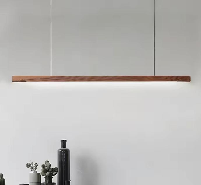 Nordic Houten LED Hanglamp – Moderne Plafondlamp voor Eetkam, Huis en Inrichting, Lampen | Hanglampen, Nieuw, Verzenden