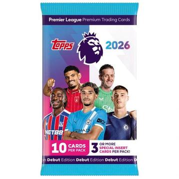Topps Premier League 2026 Debuut Edition Booster Pack beschikbaar voor biedingen