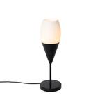 Moderne tafellamp zwart met opaal glas - Drop, Nieuw, Glas, Modern, Minder dan 50 cm