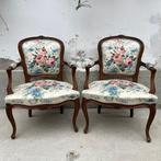 Fauteuil (2) - Hout, Textiel