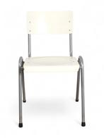 De Valk model 3392 kantinestoel, alu-wit, Huis en Inrichting, Stoelen, Ophalen of Verzenden, Nieuw