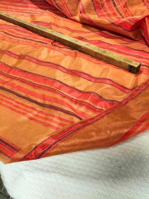 Stupendo tendone a righe multicolore in doppia altezza -, Antiek en Kunst, Antiek | Kleden en Textiel