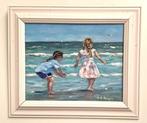 H.Mijnsbergen (1945) - Zonnige strand gezicht, Antiek en Kunst