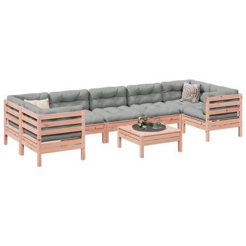 vidaXL 8-delige Loungeset met kussens massief douglas, Tuin en Terras, Tuinsets en Loungesets, Loungeset, Nieuw, Verzenden
