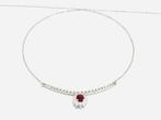 Ketting met hanger - 18 karaat Witgoud - 2.45ct. tw. Diamant