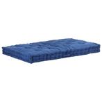 vidaXL Palletvloerkussen 120x80x10 cm katoen lichtblauw, Huis en Inrichting, Verzenden, Nieuw, Blauw