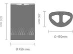 Brabantia Wasmand - met Deksel - 55 l - White / Kunststof, Verzenden, Zo goed als nieuw