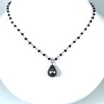 Halsketting Zilver Parel - Spinel - Tahiti DR Ø 11,4x15,2 mm, Nieuw