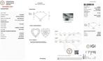 1 pcs Diamant (Natuurlijk) - 1.20 ct - Hart - I - IF -, Nieuw