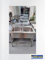 Spoelbak RVS | 2-vaks met kraan | Voor horeca keuken, Nieuw in verpakking