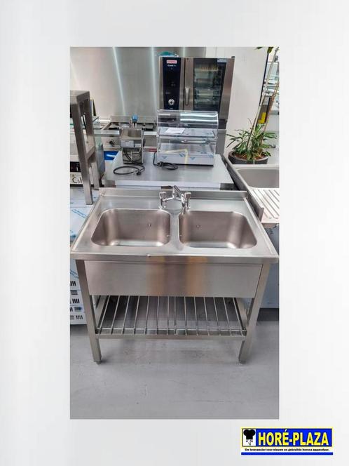 Spoelbak RVS | 2-vaks met kraan | Voor horeca keuken, Zakelijke goederen, Horeca | Keukenapparatuur, Nieuw in verpakking
