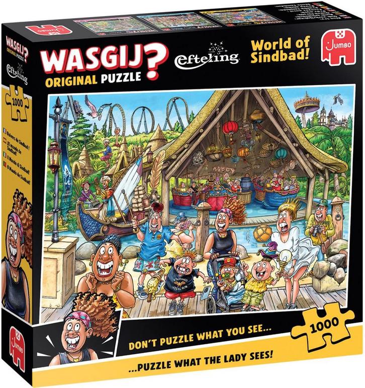 Wasgij Original Efteling - De Wereld van Sindbad! - 1000, Hobby en Vrije tijd, Denksport en Puzzels, Zo goed als nieuw, Ophalen of Verzenden
