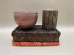 Chawan - Keramiek, Bamboe - Raku