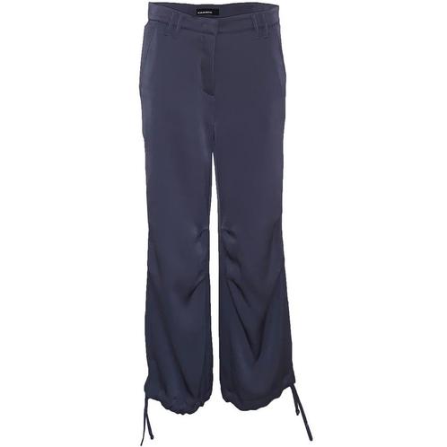 Cambio • satijnen donkerblauwe pantalon • 36, Kleding | Dames, Broeken en Pantalons, Blauw, Nieuw, Maat 36 (S), Verzenden