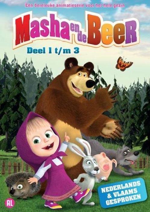 Masha de beer deel 1 - 3 (dvd tweedehands film), Cd's en Dvd's, Dvd's | Actie, Zo goed als nieuw, Ophalen of Verzenden