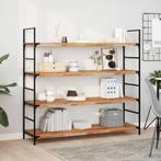 vidaXL Wandschap zwevend olieafwerking 160x40x4 cm massief, Huis en Inrichting, Woonaccessoires | Wandplanken en Boekenplanken