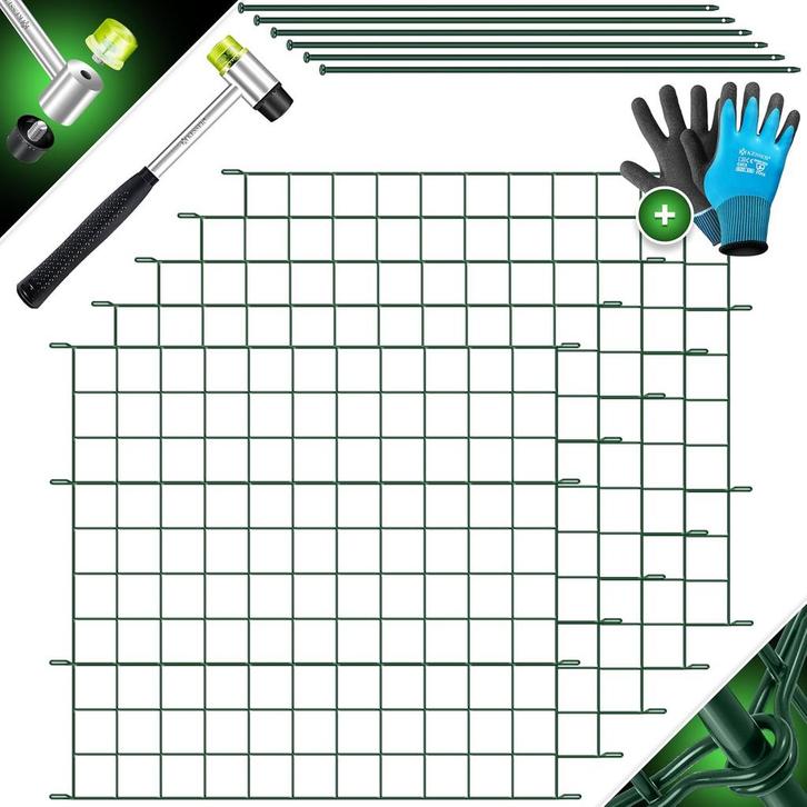 KESSER® 5x Vijverhek - Tuinhek - Steekhek - 71x66cm - Groen, Tuin en Terras, Tuinmeubel-accessoires, Nieuw, Verzenden
