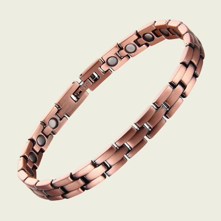 Luxe gezondheidsarmband magnetisch koper - 0,7 cm E, Sieraden, Tassen en Uiterlijk, Armbanden, Ophalen of Verzenden