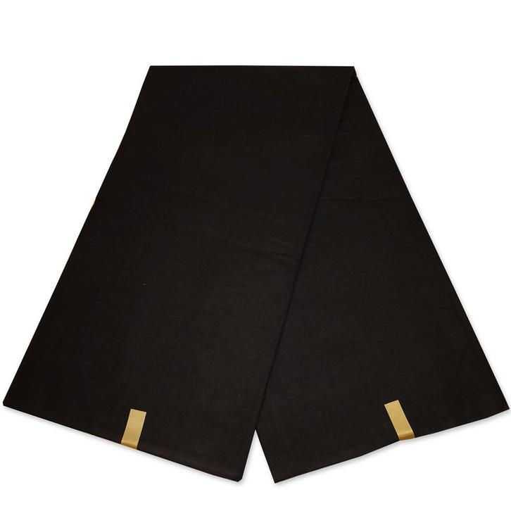 Zwarte Stof egaal - Zwarte effen kleur - 100% katoen - 1 yar, Hobby en Vrije tijd, Stoffen en Lappen, Nieuw, Ophalen of Verzenden