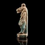 Oude Egypte, late periode Faience Taweret amulet (Zonder, Antiek en Kunst