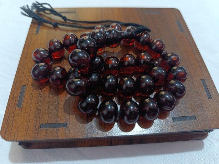 Rozenkrans - Amber - 1970-1980 - Zeldzame gebedskralen, Verzamelen, Dierenverzamelingen