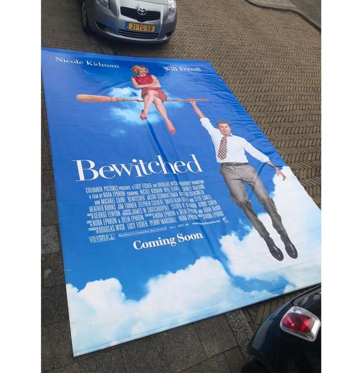 Bewitched Bioscoop Film Vinyl Banner - 450 x 305 cm, Verzamelen, Film en Tv, Ophalen