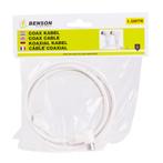 Benson Coax kabel - haakse stekkers - flexibel - 1.5 mete..., Ophalen of Verzenden, Nieuw