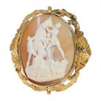 Broche - 18 karaat Geel goud - Camee, Victoriaans 1850