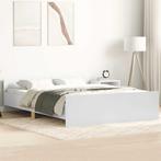 vidaXL Bedframe met hoofd- en voeteneinde wit 120 x 190 cm, Verzenden, Nieuw, Tweepersoons, Wit