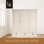 Landelijk Klassiek - Kledingkast Brighton - Hout - Wit, Huis en Inrichting, Nieuw, Grenenhout, Landelijk, klassiek, Scandinavisch, Robuust, massief