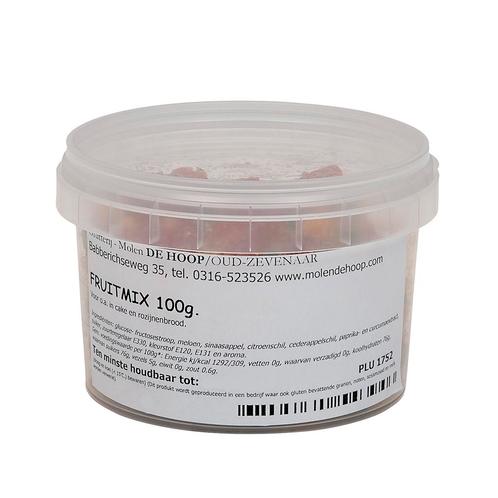 Molen de Hoop Gekonfijt Fruit Mix 100gr, Hobby en Vrije tijd, Taarten en Cupcakes maken, Nieuw, Verzenden