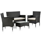 Loungeset Fort Myers - Grijs/Wit, Tuin en Terras, Tuinsets en Loungesets, Verzenden, Nieuw