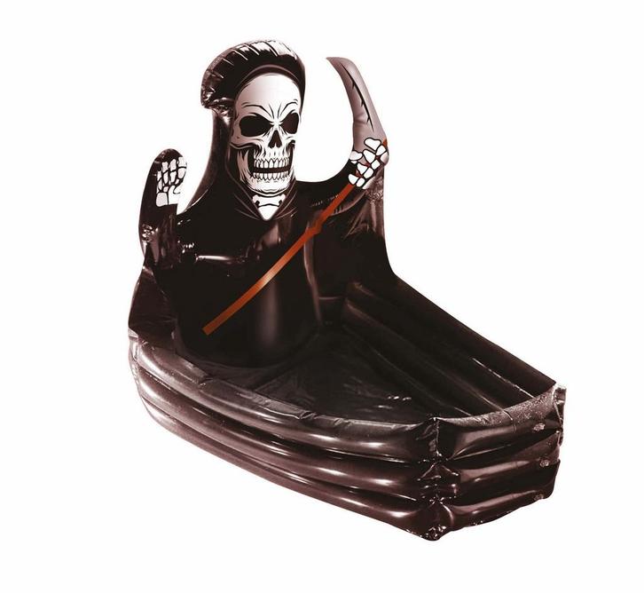 Halloween Tafeldecoratie Magere Hein 1m, Hobby en Vrije tijd, Feestartikelen, Nieuw, Verzenden