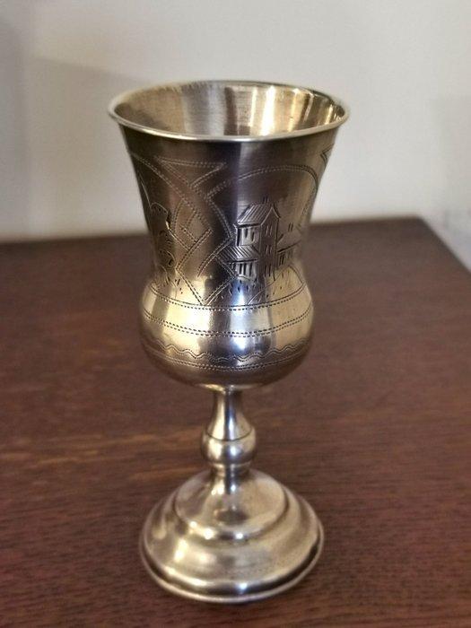 Ivan Alekseev - Bokaal - Kiddush - 84 zolotniki zilver, Antiek en Kunst, Antiek | Goud en Zilver