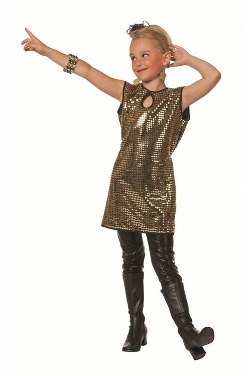 Paillettenjurkje Patty kind goud, Kleding | Dames, Carnavalskleding en Feestkleding, Nieuw, Ophalen of Verzenden