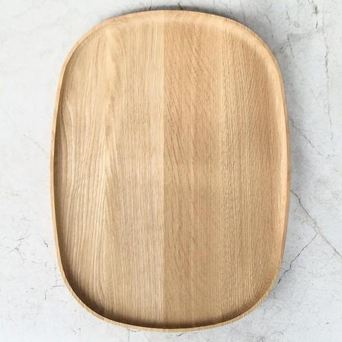 HOCHO Eiken Houten Dienblad – 400x300x20 mm – Hardwax Be, Huis en Inrichting, Keuken | Keukenbenodigdheden, Nieuw, Ophalen of Verzenden