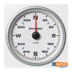Outlet: VDO Aqualink Kompas display 110mm Wit