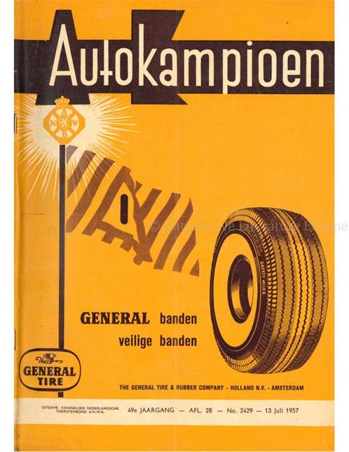 1957 AUTOKAMPIOEN MAGAZINE 28 NEDERLANDS, Boeken, Auto's | Folders en Tijdschriften