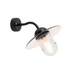 Buitenwandlamp zwart met glas IP44 - Munich, Nieuw, Overige materialen, 50 tot 250 watt