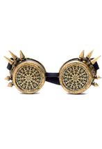 Goggles Steampunk Bril Spikes Mandala Brons Montuur Bronzen, Nieuw, Carnaval, Ophalen of Verzenden, Overige maten
