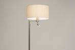 Rietveld Vloerlampen - Staalgrijs, Beige, Zand - Staal, Stof, Huis en Inrichting, Lampen | Vloerlampen, Verzenden, Nieuw