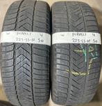 2x225-55-18 Pirelli Winter 2x4mm €50 Per Band 225 55 19, Ophalen, 18 inch, Gebruikt, Winterbanden