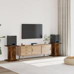 vidaXL Speakerstandaards 2 st 30x30x60 cm bewerkt hout, Muziek en Instrumenten, Standaards, Verzenden, Nieuw