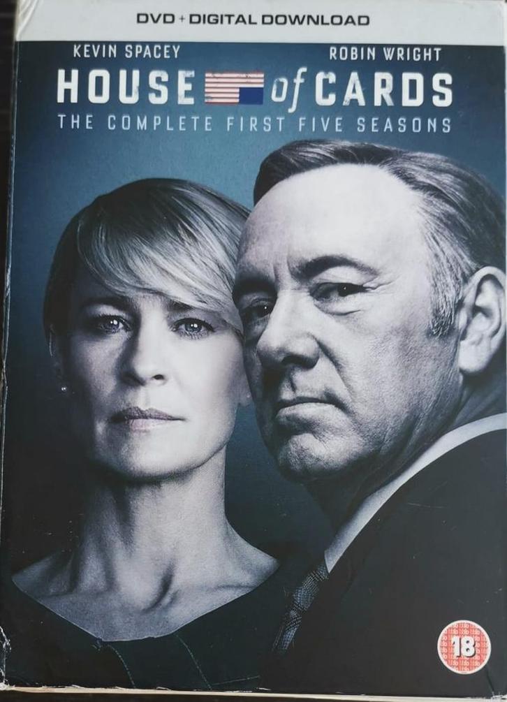 House of Cards season 1- 5  Nieuw in folie  Gratis verzenden, Cd's en Dvd's, Dvd's | Tv en Series, Nieuw in verpakking, Boxset