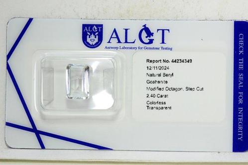 Beril - 2.40 ct - Antwerp Laboratory for Gemstone Testing, Sieraden, Tassen en Uiterlijk, Edelstenen