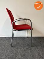Kusch & Co Ona Plaza - Vergaderstoel Rood Gestoffeerd - Vier, Vergader- of Presentatieruimte, Ophalen of Verzenden, Gebruikt, Stoel