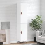 vidaXL buffetkast 34,5x34x180 cm bewerkt hout wit, Huis en Inrichting, Kasten | Buffetkasten, Minder dan 50 cm, Verzenden, Nieuw