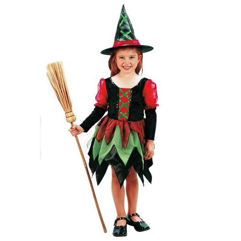 Heksen jurkje voor meiden - Heksen kleding, Kinderen en Baby's, Carnavalskleding en Verkleedspullen, Ophalen of Verzenden