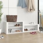 vidaXL Schoenenkast 150x35x45 cm bewerkt hout wit, Huis en Inrichting, Kasten | Schoenenrekken, Verzenden, Nieuw