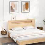 vidaXL Nachtkastjes 2 st wandgemonteerd 35x35x20 cm gerookt, Minder dan 45 cm, Verzenden, Nieuw, Minder dan 55 cm
